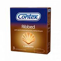 Contex Презервативы Ribbed с Ребристой Структурой, 3 шт